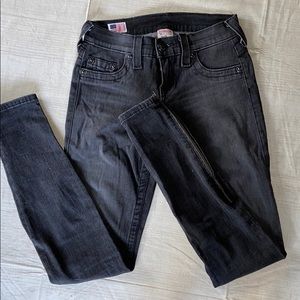 True religion zipper bottom jeans